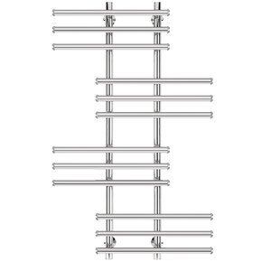 Изображение товара Полотенцесушитель водяной Secado Турин 5 4603759407425, ширина 50 см, высота 120 см, нижнее подключение 20 см, цвет хром, 120x20x50