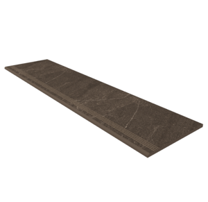 Изображение товара Ступень, керамогранит Estima Gabbro GB04 39865, 30 x 120 см, с насечками, brown
