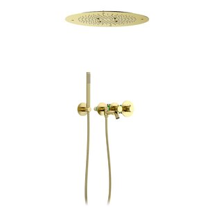 Изображение товара Душевая система Timo Saona SX-2358/17SM, с изливом, термостатическая, цвет золото матовое