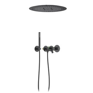 Изображение товара Душевая система Timo Saona SX-2358/03SM, с изливом, термостатическая, цвет черный