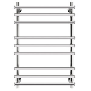 Изображение товара Полотенцесушитель водяной Secado Турин + 4603759404288, ширина 60 см, высота 80 см, нижнее подключение 50 см, цвет хром, 80x50x60