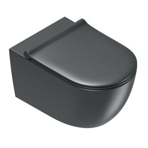 Изображение товара Унитаз подвесной Catalano Sfera 0511550022, безободковый, смыв торнадо, черный матовый