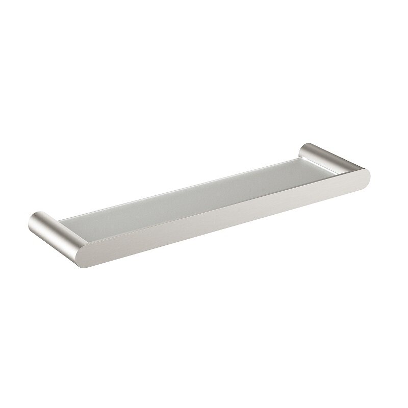 Изображение товара Полка Timo Saona 13072/13 настенная стеклянная матовый никель