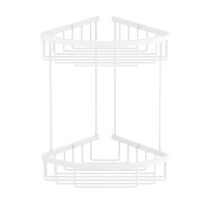 Изображение товара Полка двойная Timo Saona 13082/16, угловая, цвет белый матовый