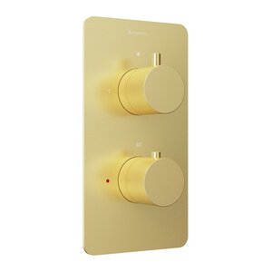 Изображение товара Смеситель для душа Aqueduto Aceno ACE0250, термостатический, золото шлифованное