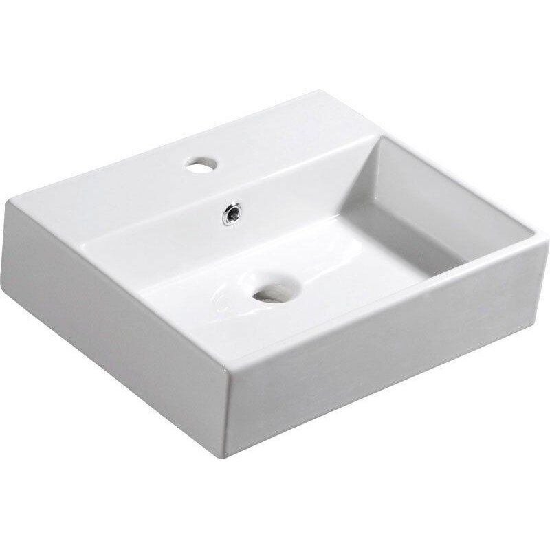 Изображение товара Раковина Isvea Purita 10PL51050SV 50 см из фарфора белая угловая с переливом