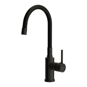 Изображение товара Смеситель Cersanit Melar 68234, для кухонной мойки, черный матовый