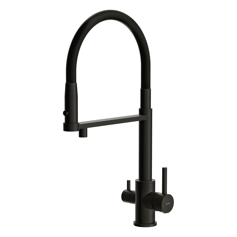 Изображение товара Смеситель Cersanit Zen 68250 для кухонной мойки черный матовый