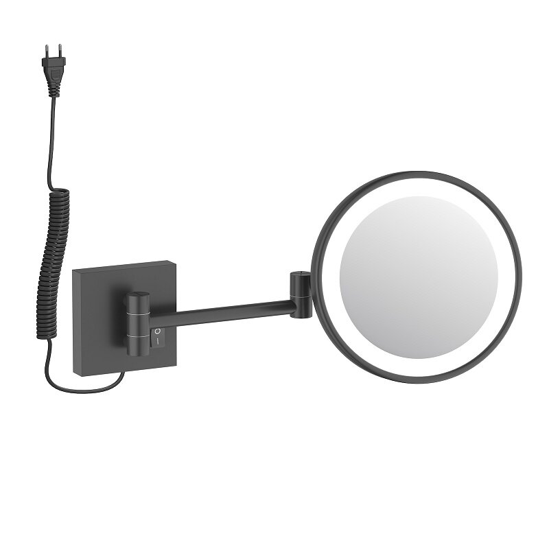Изображение товара Косметическое зеркало Timo Luiro 18474/03, 20 см, с подсветкой, 5х увеличение, цвет черный