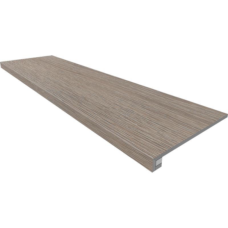 Изображение товара Керамогранит ступень Estima Kraft Wood KW02 33x120 см светло-серый без насечек