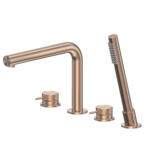 Изображение товара Смеситель на борт ванны Abber Emotion 316 AF8813BRG, золото розовое брашированное