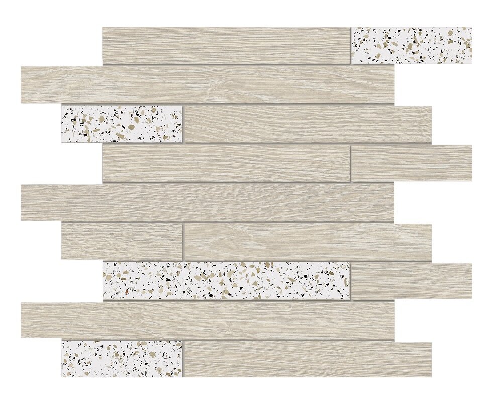 Изображение товара Мозаика Estima Kraft Wood/Cosmos 30x35 см, матовая, под дерево nordic