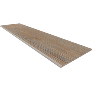 Изображение товара Ступень, керамогранит Estima Kraft Wood KW00 70614, 30 x 120 см, с насечками, rusty beige