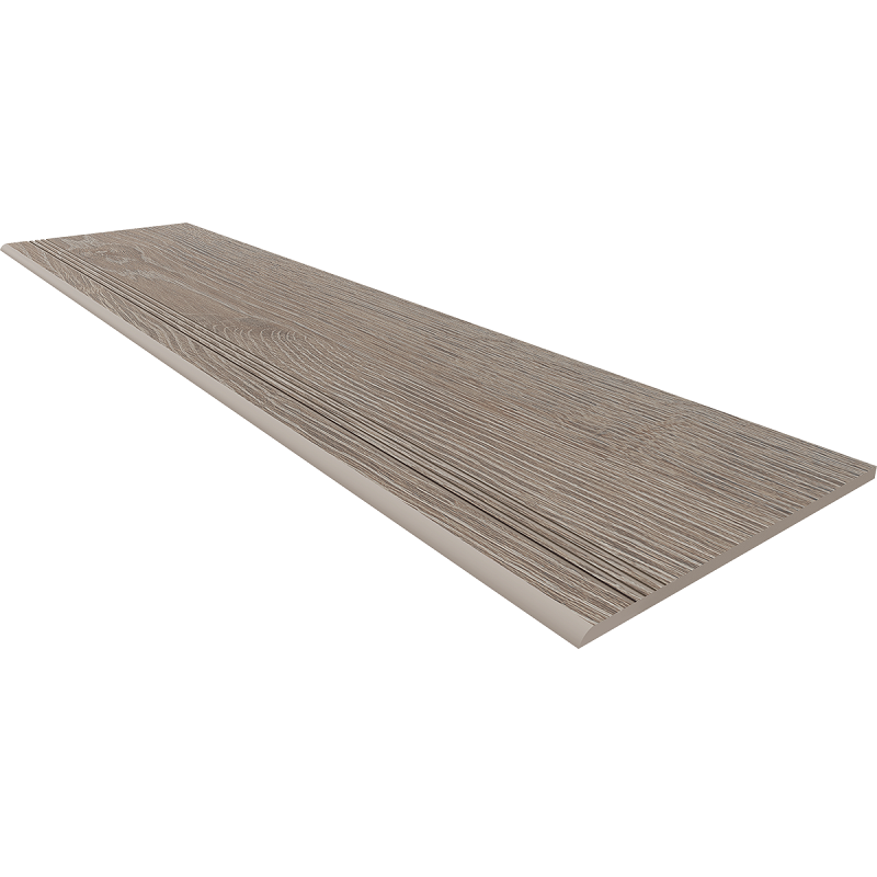Изображение товара Ступень Estima Kraft Wood KW00 30х120 см с насечками, светло-серая Изображение товара Ступень Estima Kraft Wood KW00 30х120 см с насечками, светло-серая