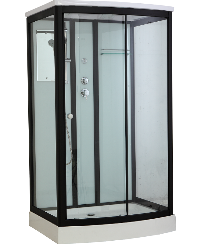 Изображение товара Dушевая кабина Timo Standart T-6615B 120x90 c крышей, черный профиль Изображение товара Dушевая кабина Timo Standart T-6615B 120x90 c крышей, черный профиль