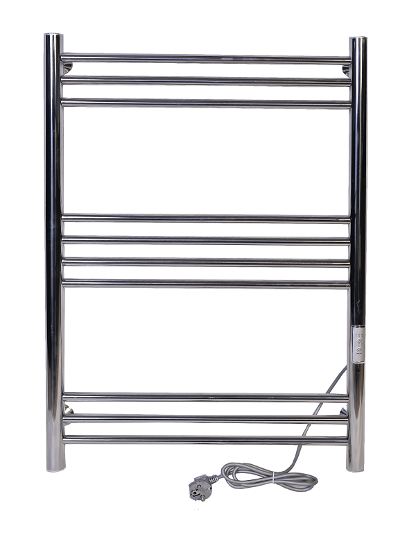 Изображение товара Полотенцесушитель электрический Тера Богема ПСК-15-03д, ширина 50 см, высота 80 см, диммер справа, полированный хром