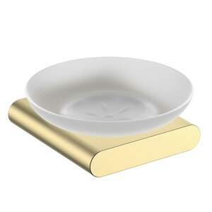 Изображение товара Мыльница Timo Luiro 18421/17 из стекла и латуни в стиле золото матовое