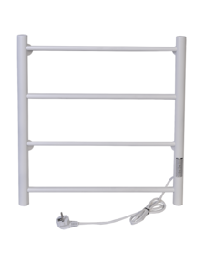Изображение товара Полотенцесушитель электрический Тера Классика ПСК-09-02д.б, ширина 50 см, высота 60 см, диммер справа, белый матовый