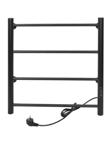 Изображение товара Полотенцесушитель электрический Тера Классика ПСК-09-02д.ч, ширина 50 см, высота 60 см, диммер справа, черный матовый