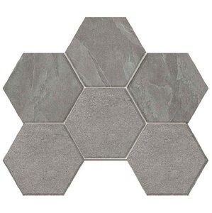 Изображение товара Мозаика Estima Luna LN02/TE02 Hexagon 37109, 25 x 28.5 см, grey