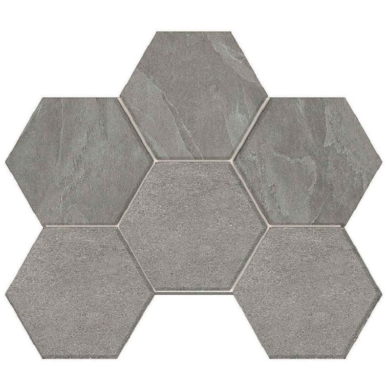 Изображение товара Мозаика Estima Luna LN02/TE02 Hexagon 37109, 25 x 28.5 см, grey
