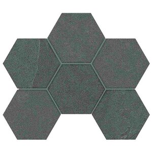 Изображение товара Мозаика Estima Luna LN03/TE03 Hexagon 37110, 25 x 28.5 см, anthracite