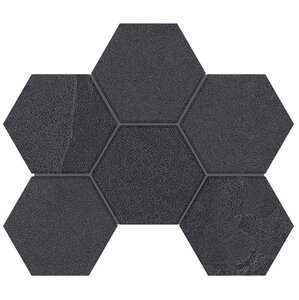 Изображение товара Мозаика Estima Luna LN04/TE04 Hexagon 39617, 25 x 28.5 см, black