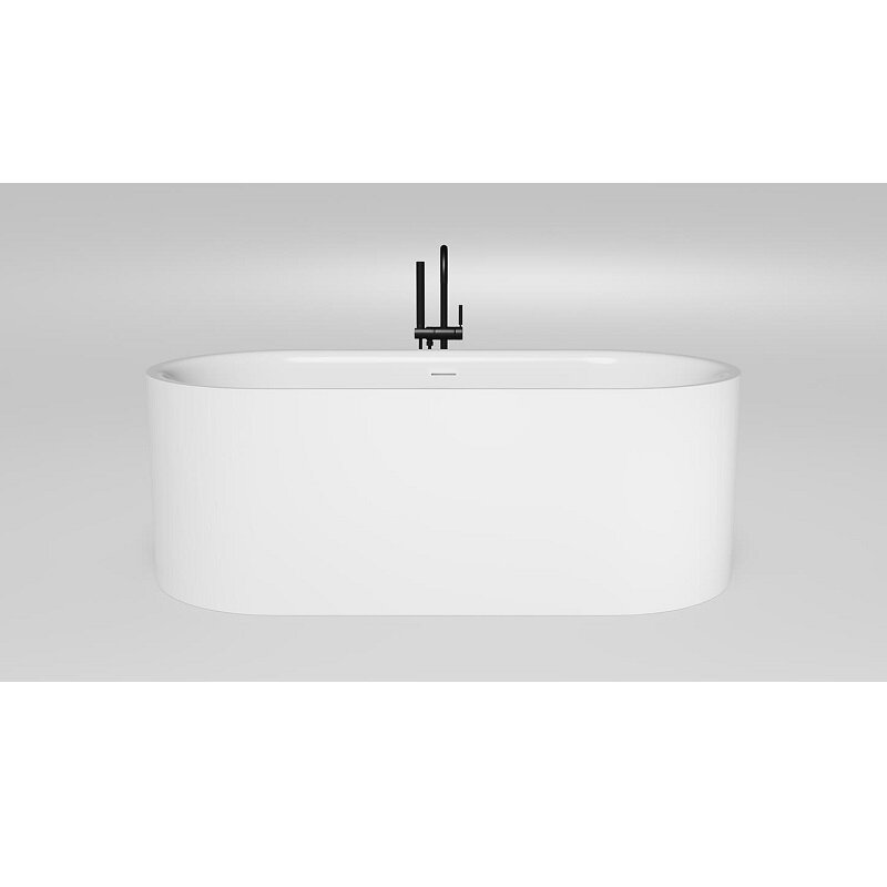 Изображение товара Ванна из искусственного камня Salini Perla 170x80 см овальная белая отдельно стоящая