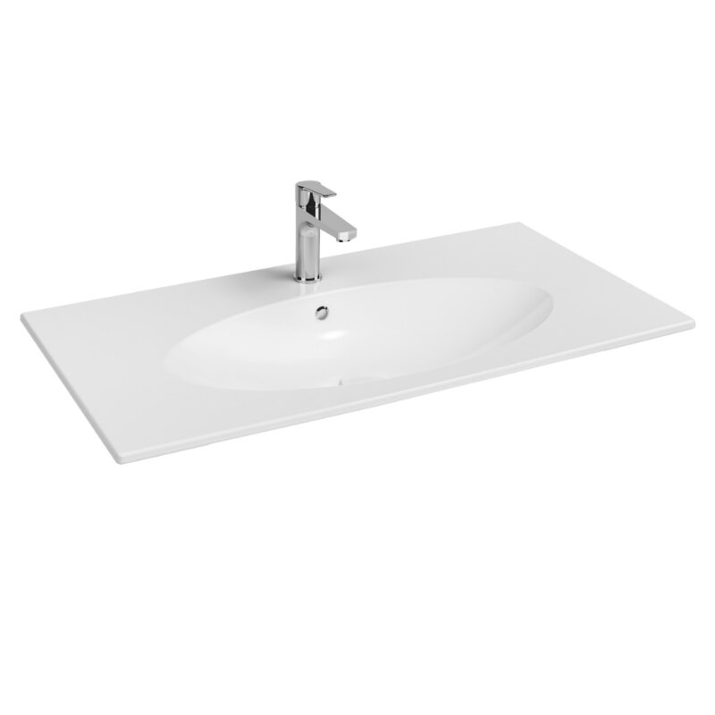 Изображение товара Раковина Isvea SistemaX 10SX51101SV прямоугольная 100 см белая фарфор