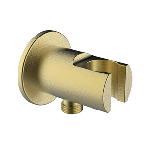 Изображение товара Шланговое подключение Clever Round 61971, с держателем для душа, брашированное золото