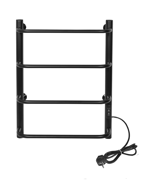 Изображение товара Полотенцесушитель электрический Тера Мост ПСК-12-01д.ч, ширина 40 см, высота 60 см, диммер справа, черный матовый Изображение товара Полотенцесушитель электрический Тера Мост ПСК-12-01д.ч, ширина 40 см, высота 60 см, диммер справа, черный матовый