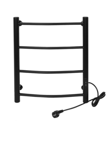 Изображение товара Электрический полотенцесушитель Тера Ребро ПСК-10-01д.ч 40х60 см, черный матовый