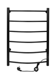 Изображение товара Электрический полотенцесушитель Тера Ребро ПСК-10-03д.ч 50х80 см с таймером и терморегулятором