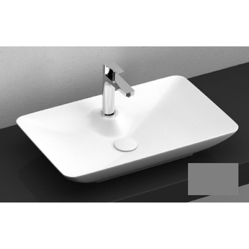 Изображение товара Раковина Isvea SistemaY Clear 10SY50060SV-2C 60 см антрацит матовая для угловой установки