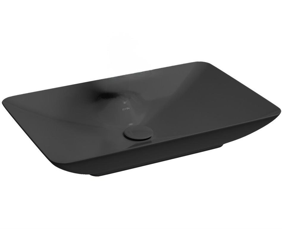 Изображение товара Раковина Isvea SistemaY Clear 10SY50060-2C 60 см прямоугольная антрацит матовая