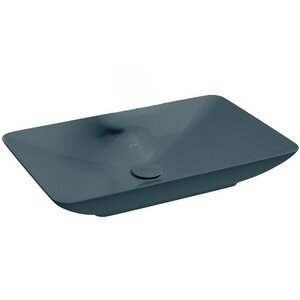 Изображение товара Раковина Isvea SistemaY Clear 10SY50060-2P, 60 см, фарфор, без места под смеситель, цвет изумрудный матовый