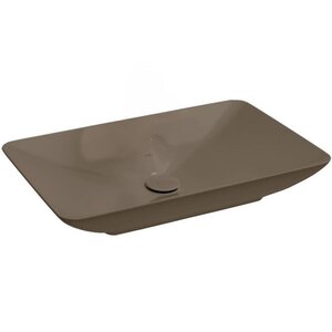 Изображение товара Раковина Isvea SistemaY Clear 10SY50060-2H, 60 см, фарфор, без места под смеситель, цвет коричневый матовый