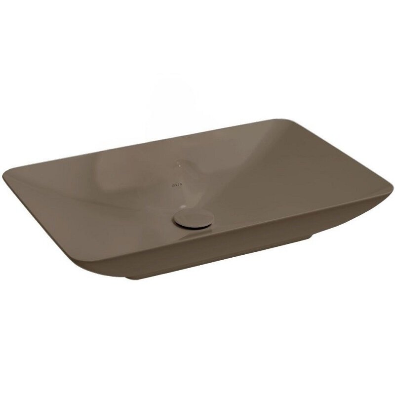 Изображение товара Раковина Isvea SistemaY Clear 10SY50060-2H 60 см, фарфор, коричневый матовый