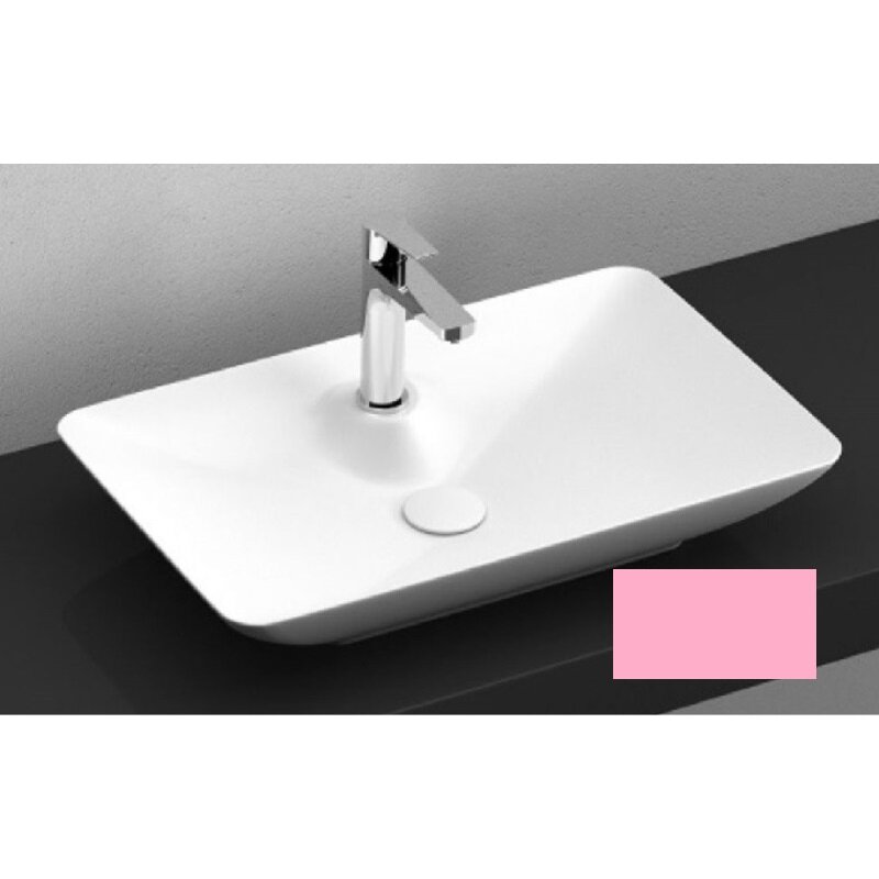 Изображение товара Раковина Isvea SistemaY Clear 10SY50060SV-2S 60 см фарфор матовая лососевая