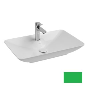 Изображение товара Раковина Isvea SistemaY Clear, 65 см, фарфор, цвет изумрудный матовый, 10SY50065-2P