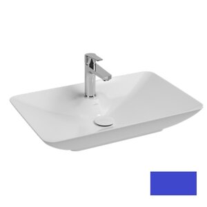 Изображение товара Раковина Isvea SistemaY Clear 10SY50065SV-2Z, 65 см, фарфор, синий матовый