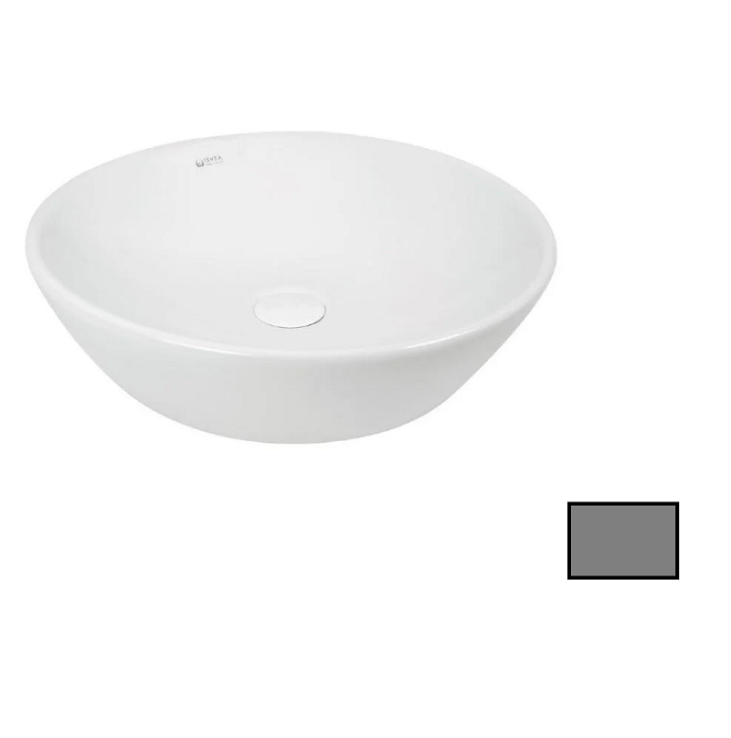 Изображение товара Раковина Isvea SistemaY Soft 45 см из фарфора антрацитовая матовая Изображение товара Раковина Isvea SistemaY Soft 45 см из фарфора антрацитовая матовая