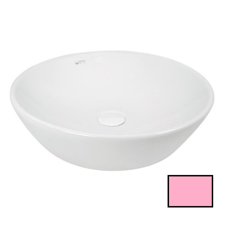 Изображение товара Раковина Isvea SistemaY Soft 45 см, круглая, цвет лососевый матовый Изображение товара Раковина Isvea SistemaY Soft 45 см, круглая, цвет лососевый матовый