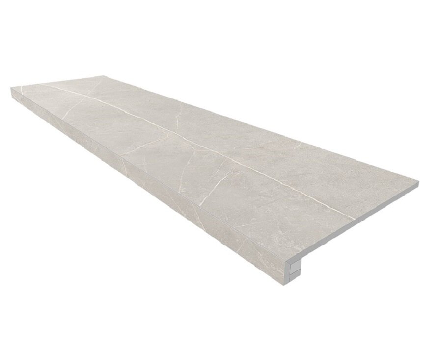 Изображение товара Керамогранит Estima Nolana NL02 120x33 см и подступенок 14.5x120 см светло-серый