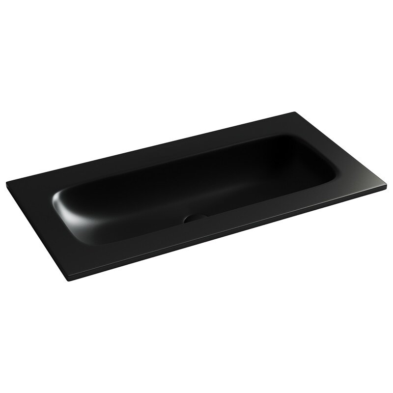 Изображение товара Раковина Ceramicanova Grace CN7019MBwx, 91 см, сантехфарфор, черный матовый