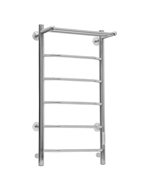 Изображение товара Полотенцесушитель электрический Тера Виктория ПСК-39-01д, ширина 40 см, высота 80 см, диммер справа, с полкой, полированный хром