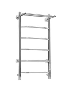 Изображение товара Полотенцесушитель электрический Тера Виктория ПСК-39-01д, ширина 40 см, высота 80 см, диммер справа, с полкой, полированный хром