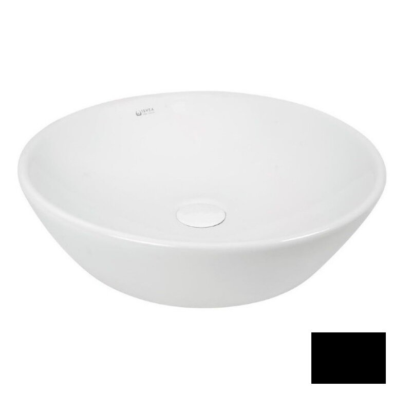 Изображение товара Раковина Isvea SistemaY Soft 10SY66045SV-2N черный матовый 45 см фарфор