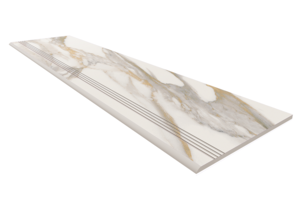 Изображение товара Ступень, керамогранит Estima Miramare RM01 70588, 30 x 120 см, с насечками, white