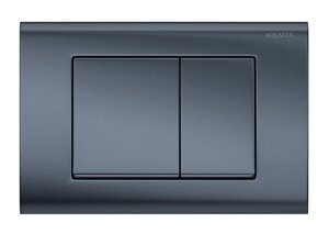 Изображение товара Клавиша смыва Aquatek Pneumo S PNS-0000004, пневматическая, цвет оружейная сталь матовая